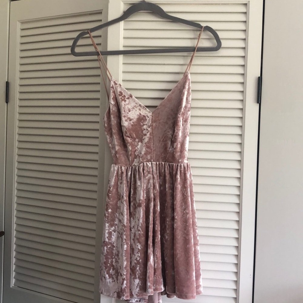 Silence and Noise Pink Velvet Romper